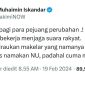 Unggahan Ketua Umum PKB Muhaimin Iskandar di akun X pribadinya. 