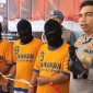 Kapolres Madiun AKBP Muhammad Ridwan saat memberikan keterangan pers kasus perampokan truk boks bermuatan rokok senilai Rp3,1 miliar di Mapolres Madiun, Sabtu (2/3/2024). Foto: Neumedia.id/Bormanto