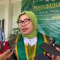 Prof. Dr. Ir. Wuye Ria Andayanie, M.P dosen Unmer Madiun yang baru dikukuhkan sebagai guru besar fakultas pertanian. Foto: Bormanto/Neumedia.id