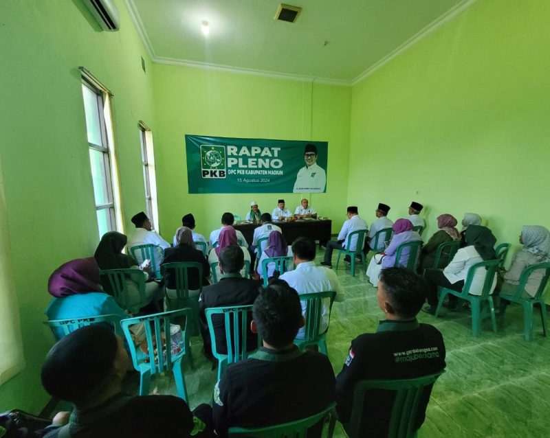 Rapat pleno pengurus DPC PKB Kabupaten Madiun yang digelar pada Kamis (15/8/2024)