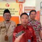 Ketua Bawaslu Kota Madiun, Wahyu Sesar Tri Sulistiyo Nugroho memberikan keterangan kepada awak media.