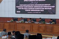 DPRD Kabupaten Madiun Gelar Rapat Paripurna Bahas Nota Keuangan RAPBD Tahun 2025, Senin (28/10/2024).