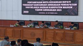 DPRD Kabupaten Madiun Gelar Rapat Paripurna Bahas Nota Keuangan RAPBD Tahun 2025, Senin (28/10/2024).