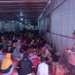 Suasana pelipatan surat suara di KPU Kabupaten Madiun, Selasa (5/11/2024). Foto : ant/neumedia