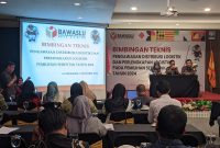 Bawaslu Kota Madiun gelar bimtek pengawasan logistik Pilkada serentak 2024 di I-Club Madiun, Senin (11/11/2024). Foto : ant/neumedia