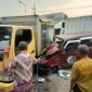 Kecelakaan lalu lintas melibatkan truk boks bernomor polisi AE 9271 B dengan minibus Toyota Kijang dengan nomor polisi AE 1855 BM, di Madiun, Kamis (14/11/2024) sore.