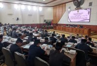 DPRD Kabupaten Madiun gelar rapat paripurna dengan agenda jawaban Pj.Bupati Madiun terhadap APBD 2025, Rabu (13/11/2024)