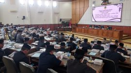 DPRD Kabupaten Madiun gelar rapat paripurna dengan agenda jawaban Pj.Bupati Madiun terhadap APBD 2025, Rabu (13/11/2024)