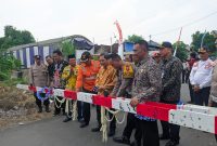 Seremonial peresmian Palang Pintu JPL Kereta Api di Desa Ngetrep, Jumat (15/11/2024). Foto : ant/neumedia