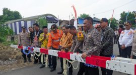 Seremonial peresmian Palang Pintu JPL Kereta Api di Desa Ngetrep, Jumat (15/11/2024). Foto : ant/neumedia