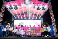 Deklarasi dukungan warga Kartoharjo untuk pasangan calon walikota dan wakil walikota Madiun nomor urut 2, Maidi-Panuntun, Kamis (21/11/2024) malam.