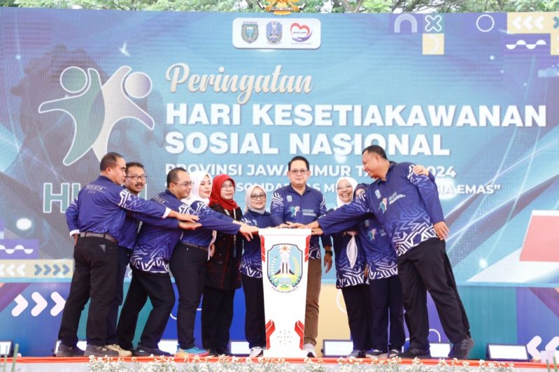 Peringatan Hari Kesetiakawanan Sosial Nasional (HKSN) Tingkat Provinsi Jawa Timur di Pahlawan Business Center, Kota Madiun, Jumat (20/12/2024). Foto : istimewa