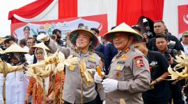 Irwasum Polri pimpin panen raya jagung di Kabupaten Madiun. Foto : Humas Polres Madiun