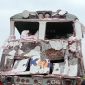 Kondisi lokomotif KA Kertanegara usai mengalami kecelakaan di perlintasan sebidang di Kediri, Senin (10/3/2025). Foto: Humas Daop 7 Madiun for NEUMEDIA 