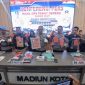 Press release hasil Ops Pekat Semeru 2025 Polres Madiun Kota, Selasa (11/3/2025)