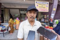 Ketua Paguyuban Pasar Baru Caruban Muhammad Danan Puja Murjoko.
