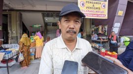 Ketua Paguyuban Pasar Baru Caruban Muhammad Danan Puja Murjoko.