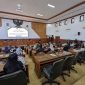 Rapat Paripurna Penyampaian Nota Pengantar Laporan Keterangan Pertanggungjawaban (LKPJ) Kepala Daerah Tahun 2024, di gedung DPRD Kabupaten Madiun, Kamis (20/3/2025).