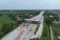 PT Jasamarga lakukan pantauan udara lalu lintas jalan Tol pada H-4 IdulFitri 1446 H.