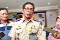 Kepala Kantor ATR/BPN Kota Madiun, Triawan Saleh memberikan keterangan kepada wartawan.