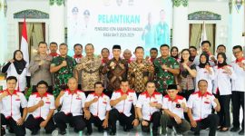 Pengurus Komite Olahraga Nasional Indonesia (KONI) Kabupaten Madiun masa bakti 2025-2029 resmi dilantik di Pendopo Muda Graha, Jumat (21/3/2025). Foto: Prokopim Pemkab Madiun