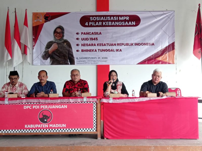 Sosialisasi 4 Pilar Kebangsaan oleh anggota DPR RI sekaligus Wakil Sekretaris Jenderal DPP PDI Perjuangan, Sadarestuwati.