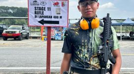 Muchammad Rafhan Fatih, atlet junior Perbakin Magetan yang sukses raih dua trofi di ajang level nasional. Foto : istimewa 