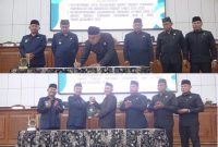 Penandatanganan kesepakatan bersama antara DPRD dan Bupati Madiun terkait perubahan KUA dan PPAS tahun anggaran 2025.