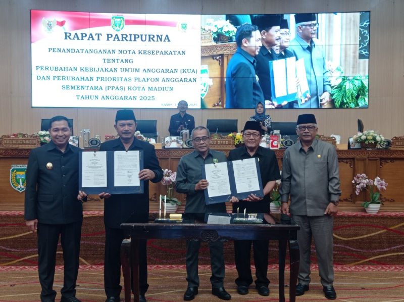 DPRD Kota Madiun dan Pemerintah Kota Madiun sepakati perubahan KUA PPAS tahun anggaran 2025.