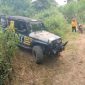 Mobil yang dikendarai Bupati Madiun dalam off-road W-MOR jelajah Kampung Pesilat melahap rute jalur Forkopimda. 