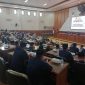 Rapat paripurna DPRD Kabupaten Madiun dengan agenda penyampaian pandangan umum fraksi-fraksi terhadap Rancangan Perubahan APBD Tahun Anggaran 2025, Jumat (11/7/2025) 