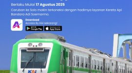 Mulai Minggu (17/8/2025), KA BIAS resmi melayani rute hingga stasiun Caruban, Kabupaten Madiun. Sumber Foto : KAI Daop 7 Madiun. 