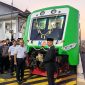 Perjalanan perdana KA BIAS diberangkatkan langsung oleh Bupati Madiun Hari Wuryanto bersama Vice President KAI Daop 7 Madiun, Suharjono, Minggu (17/8/2025). 
