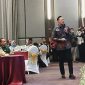 Menko IPK, Agus Harimurti Yudhoyono (AHY) saat pemaparan arah pembangunan nasional di acara Sarasehan Pawitandirogo, Jumat (22/8/2025) di Kota Madiun. 