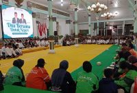 Pemkab Madiun menggelar doa bersama untuk negeri di Pendopo Muda Graha, Senin (1/9/2025) malam.