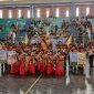 Penampilan salah satu peserta lomba Pocil Kabupaten Madiun di GOR Wilis, Selasa (28/10/2025) 