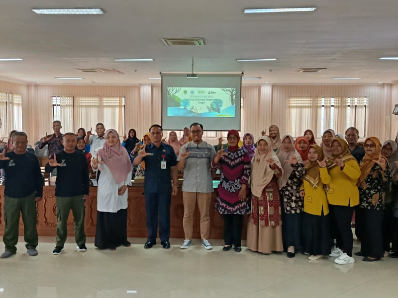 Pelatihan budidaya maggot yang digelar Dinas Lingkungan Hidup Kabupaten Madiun di Ruang Eka Kapti, Pusat Pemerintahan (Puspem) Caruban, Rabu (5/11/2025).