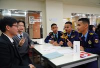 Tiga Taruna SMAN 3 Taruna Angkasa Jawa Timur mengikuti program student exchange ke Jepang. Foto : istimewa