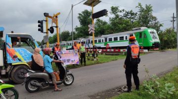 115 Kali Sosialisasi Digelar, KAI Daop 7 Madiun Klaim Tekan Risiko Kecelakaan Perlintasan
