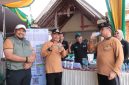 Bupati Madiun Hari Wuryanto (kanan), Wakil Bupati Madiun dr. Purnomo Hadi (tengah) dan Dirut Perundam Tirta Dharma Purabaya Kabupaten Madiun Imansyah Novianto di Bahana Bersahaja Desa Bulakrejo, Rabu (11/2/2026) 