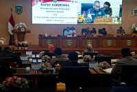 Rapat paripurna DPRD Kota Madiun, Jumat (27/2/2026)