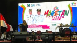 Bupati Magetan, Nanik Sumantri membuka Pekan Pasar Rakyat Magetan (PPRM) Sabtu (25/10/2025). Foto : istimewa