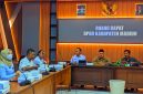 Rakor Badan Pembentukan Peraturan Daerah (Bapemperda) bersama Pemkab Madiun di gedung DPRD Kabupaten Madiun, Rabu (8/4/2026). 
