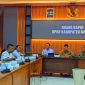 Rakor Badan Pembentukan Peraturan Daerah (Bapemperda) bersama Pemkab Madiun di gedung DPRD Kabupaten Madiun, Rabu (8/4/2026). 