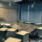 Tangkapan layar ambrolnya atap salah satu ruang kuliah di kampus Politeknik Negeri Madiun, Kamis (30/4/2026) yang diunggah di TitTok oleh akun @egakurniawan