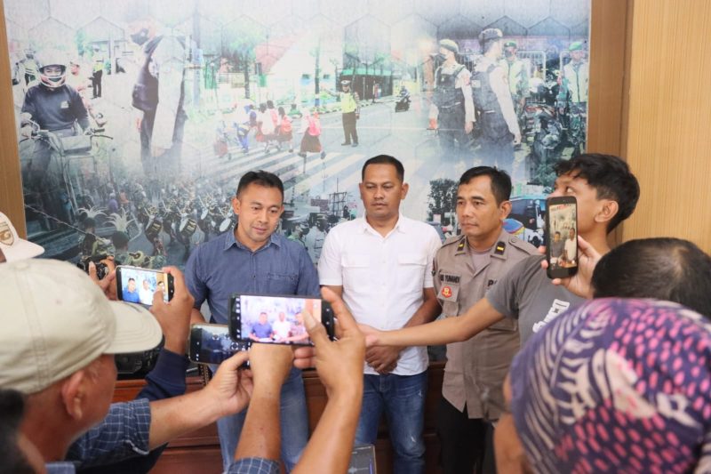 Polres Madiun Kota gelar press release terkait insiden jatuhnya bocah di RS Hermina Madiun.