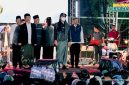 Meriahnya Konser Gema Merah Putih di Lapangan Bangunsari, Kecamatan Dolopo, Kabupaten Madiun, Jumat (15/5/2026) malam.