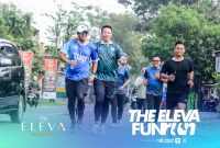 Eleva Fun Run 2026 yang digelar di kawasan Perumahan Eleva, Desa Mojopurno, Kecamatan Wungu, Kabupaten Madiun, Jumat (23/5/2026).