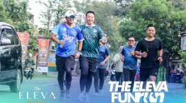 Eleva Fun Run 2026 yang digelar di kawasan Perumahan Eleva, Desa Mojopurno, Kecamatan Wungu, Kabupaten Madiun, Jumat (23/5/2026).
