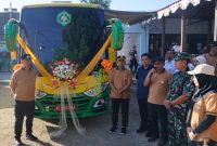 Bupati Madiun Hari Wuryanto meluncurkan Mobil Rontgen Keliling dalam rangkaian Bhakti Harmoni Bersahaja (Bahana Bersahaja) di Desa Dempelan, Kecamatan Madiun, Rabu (22/7/2026)